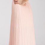 Forever 21 Pleated Pink Maxi Skirt Size M Photo 5