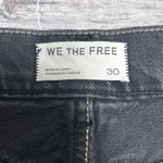 We The Free Washed Out Black High Rise Button Fly Cut Off Jean Bermuda Shorts 30 Photo 6