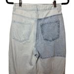 PacSun  90s Boyfriend Patchwork Light Wash Denim Jeans Size 27 Distressed Raw Hem Photo 3