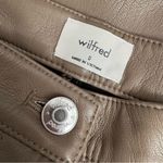 Wilfred ARITZIA The Melina High Waisted Vegan Leather Pants Taupe Size 0 Photo 11
