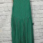 Vintage Andrew Sports Tank Midi Dress Size M Green Dot Teacher Boho Prairie Size M Photo 4