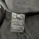 Nour Hammour Shearling Leather Studded Long Jacket Coat Black Size 36/ XS Photo 15