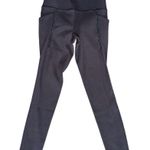 Athleta  NWT Women’s XXS Black Salutation Stash Pocket II Rib 7/8 Tight Leggings Photo 3