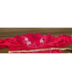 Vintage Shadowline Cuddlemere Raspberry Embroidered Long Nightgown NWT Small Pink Photo 5