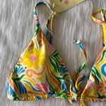 Aurelle Swim NWT Marseille Tie Front Bikini Top Photo 3