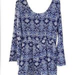 Charlotte Russe | patterned cornflower blue romper Photo 0