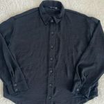 Nasty Gal  size 6 flowy button up shirt black Photo 0