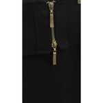 Womens Fashionista Black Wide Leg Dress Pants Trousers with Zipper Detail Size 6 Photo 2