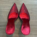 Paris Texas Hollywood Embellished Pointed Toe Heels Red Size 7 Photo 6