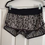 Lululemon Speed Up Shorts 3β Inseam Black White Palm Leaves Size 4 Shorts Photo 2