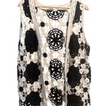 House of Harlow 1960 Floral Crochet Vest OS Boho Hippie Gypsie Cottagecore Photo 0