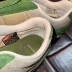 Diesel Vintage  leather green suede shoes/sneakers size 8 Photo 8