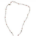 Tory Burch  Faux Pearl & Resin Evie Logo good orange Convertible  Necklace $258 Photo 4