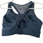 Yvette Sports High Impact Front Zip Sports Bra NWOT Blue Size M Photo 1