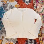 Madewell Drapey-Rib Henley Tee Women's Size M Photo 1