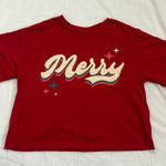 Mighty fine Red 'Merry' Short Sleeve Tee Photo 0