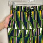 ZARA  Multicolor Geometric Wide Leg Pull On Pants, Sz Small Photo 3