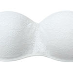 J.Crew Victorias Secret Pink White Lace Bandeau Sz L Photo 0