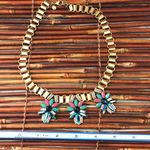 J.Crew  Necklace with Blue Stones & Rhinestone Photo 7