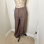 Princess Polly NTM: Chocolate Brown Archer High Waist Pants Sz 6 Photo 5