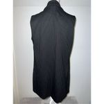 Ellen Tracy Women’s Black Pinstripes Button Vest  LARGE Photo 4
