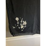 Mariella Burani Parfums Scarf Womens Black Sheer Lightweight Floral Wrap Shawl Photo 3