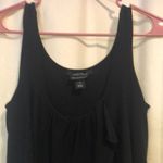 White House | Black Market WHBM Signature Knits Little Black Ruffled Dress, size small Photo 2