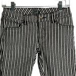 Tripp NYC Vintage 90s  Capri Cut Off Pants 5 Black White Stripe Pockets Goth Rave Photo 1