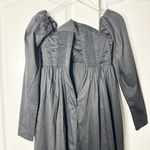 NWT Aje Black Valentina Cotton Poplin Bow Photo 6