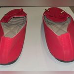 Victoria K. Red Detailed Boat Flats w/ Crystal Golden End Ties Size 9 Photo 7