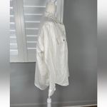 American Eagle  Woman’s M Shacket Oversized Off White Denim button down Shirt‎ Photo 6