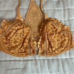 Victoria's Secret  Body by Victoria Unlined Orange Lace Racerback Bra Size 32DDD Photo 4