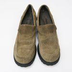Predictions Vintage 90s  Brown Leather Heeled Loafers Photo 2