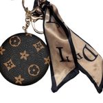 NO MORE DARK BROWN just tan Bag charm mirror key chain/ bag charm NWT Black Photo 1