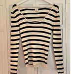 A New Day ribbed square neck striped pullover sweater XL Photo 3