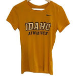 Nike The  tee Idaho athletic yellow short sleeve shirt small Photo 0
