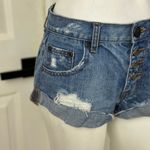 One Teaspoon One X  Harlets High Rise Exposed Button Fly Jean Shorts 24 Photo 1