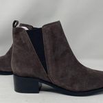 Marc Fisher Yale Chelsea Booties 7 Brown Leather Suede Pointed Toe Pull On Photo 2