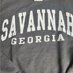 Heather Gray Crewneck Sweater with Ribbed Details Size M Photo 4