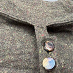 Anthropologie Laureate Lane Green Tweed Knit Sweater Jacket Medium Photo 7