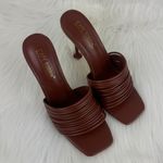 Cape Robbin Women's  Mexmon Square Heel Slip On Sandals Mules Shoes Brown Size 6 Photo 1