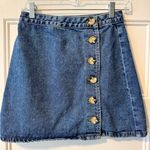 ASOS Button Front Denim Skirt Size 2 Photo 0