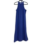 A New Day NWT Target Crochet Knit Halter Neck Midi Dress in Cornflower Blue - M Photo 3