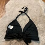 Kona Sol ‎ Bikini Top Women's Size Medium Black Triangle Side Cut Out Top Only Photo 3