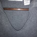 Josephine Chaus  2X Ribbed Long Sleeved Popover Top Plus in Gray Photo 4