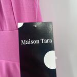 MAISON TARA Dress Size 4 Savanah Midi Cut Out Crepe Fit & Flare Wedding NWT Photo 5