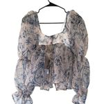 Urban Outfitters  Lost in Thought Sheer Blouse Photo 8