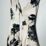 CHRISTIAN SIRIANO White & Black Floral Full Skirt V Photo 9