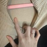 Le lis  Colorblock Quarter Zip Ribbed Sweater - Black, Gray, Cream Photo 2