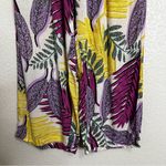 Jane and Delancey  Tropical Leaf Print Loungewear Top and Pant Set, Sz Large Photo 9